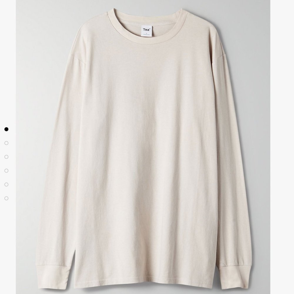 Aritzia TNA Tour Longsleeve (Worn 2X) in Ice Grey